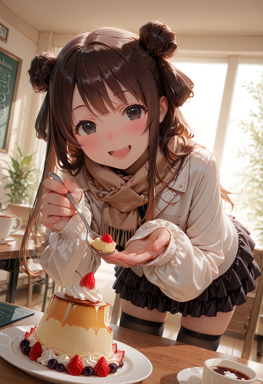 特大プリンで有名なお店に来てみたよ♪