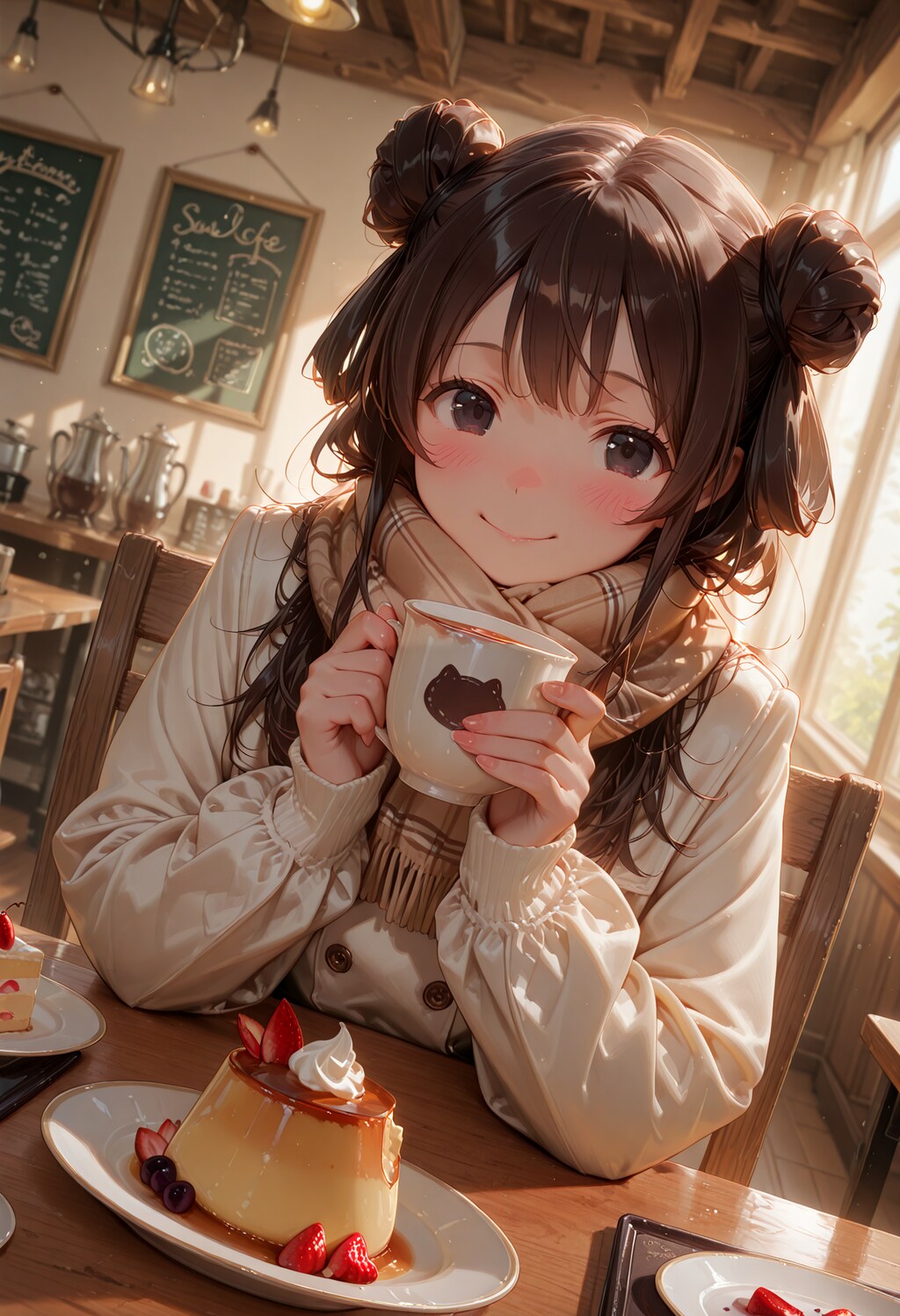 特大プリンで有名なお店に来てみたよ♪