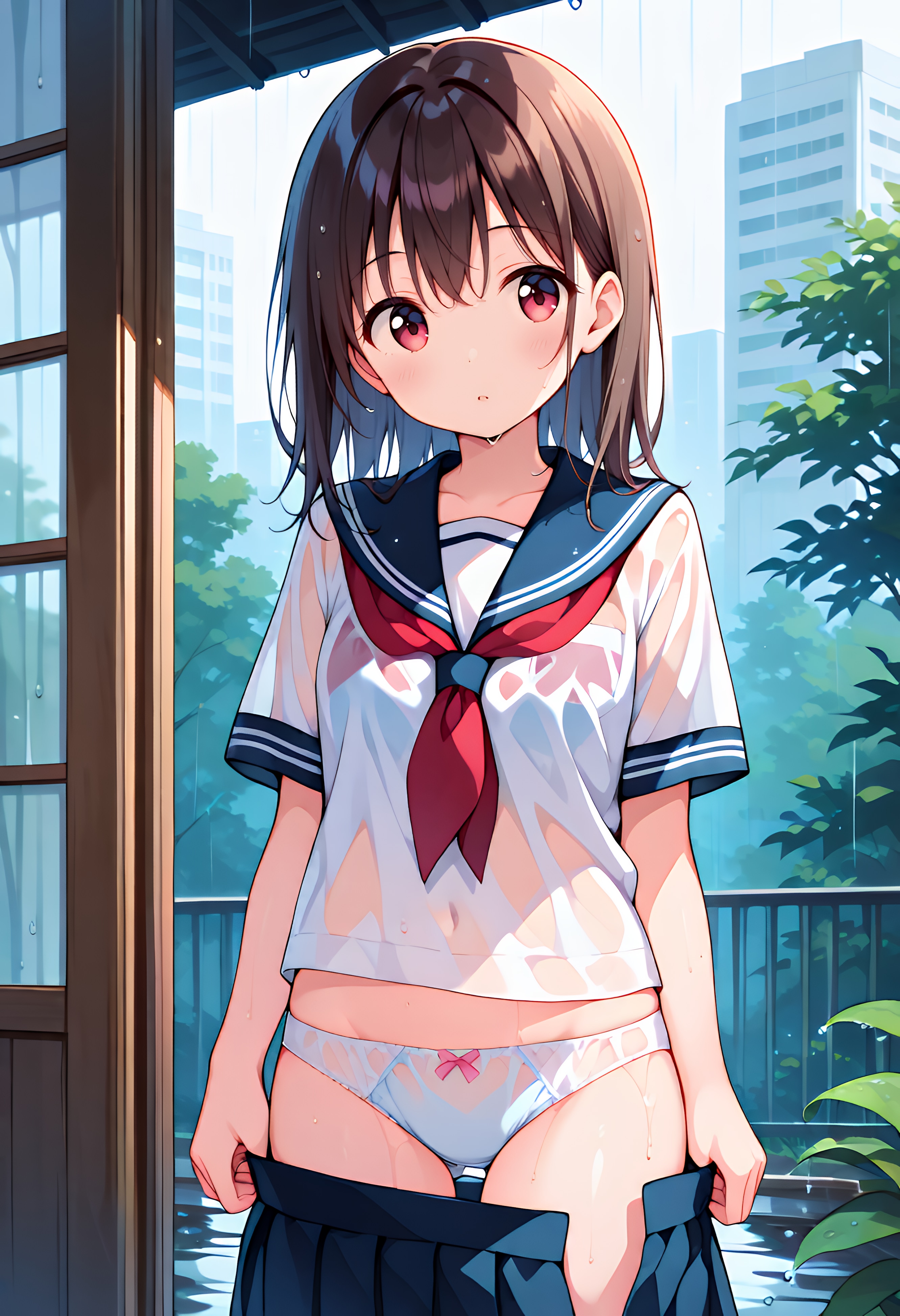 濡れちゃった
