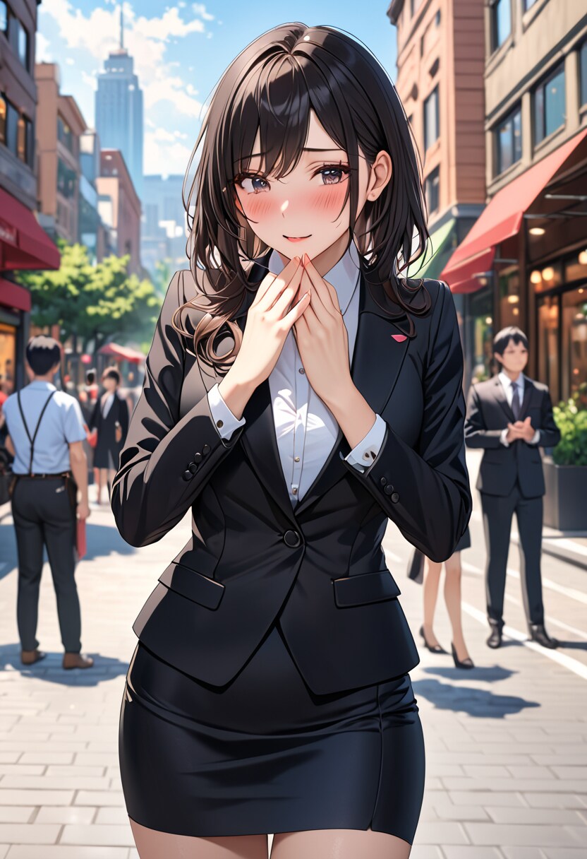 黒スーツの女性 #1