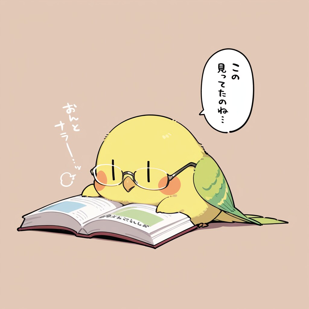 老眼鏡の喋るインコ | の人気AIイラスト・グラビア