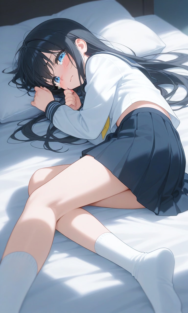黒髪ロングJK
