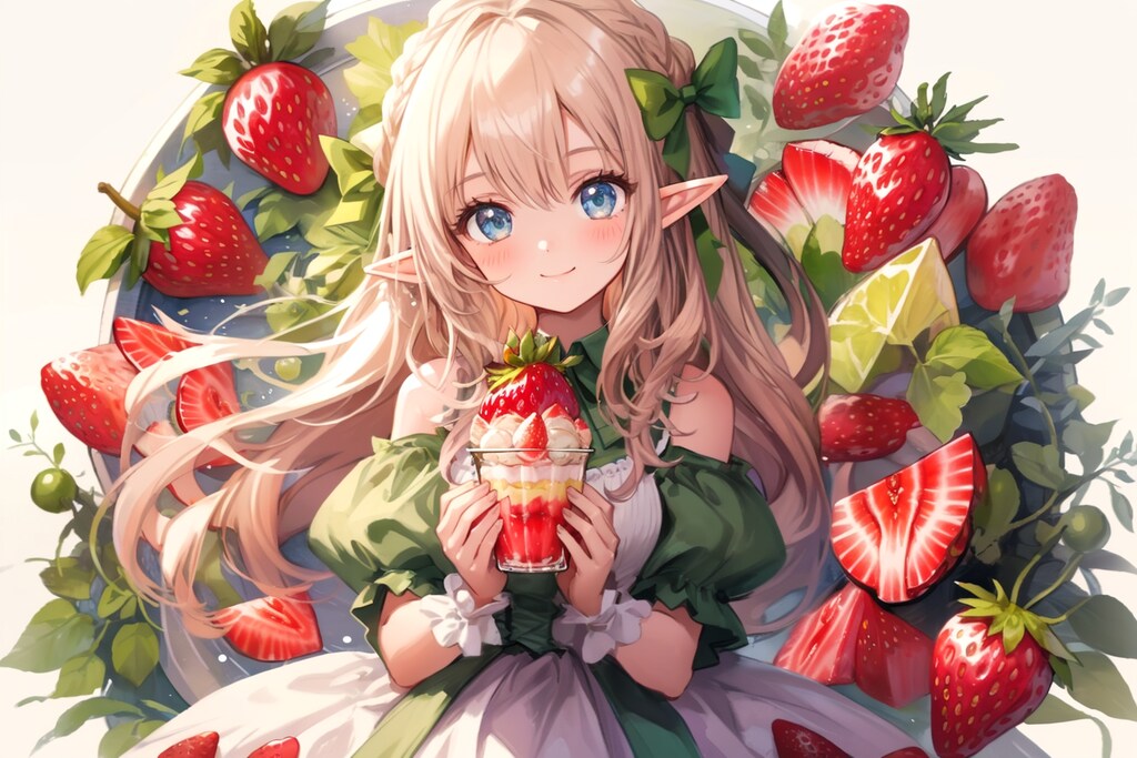 苺パフェ食べよッ❣️