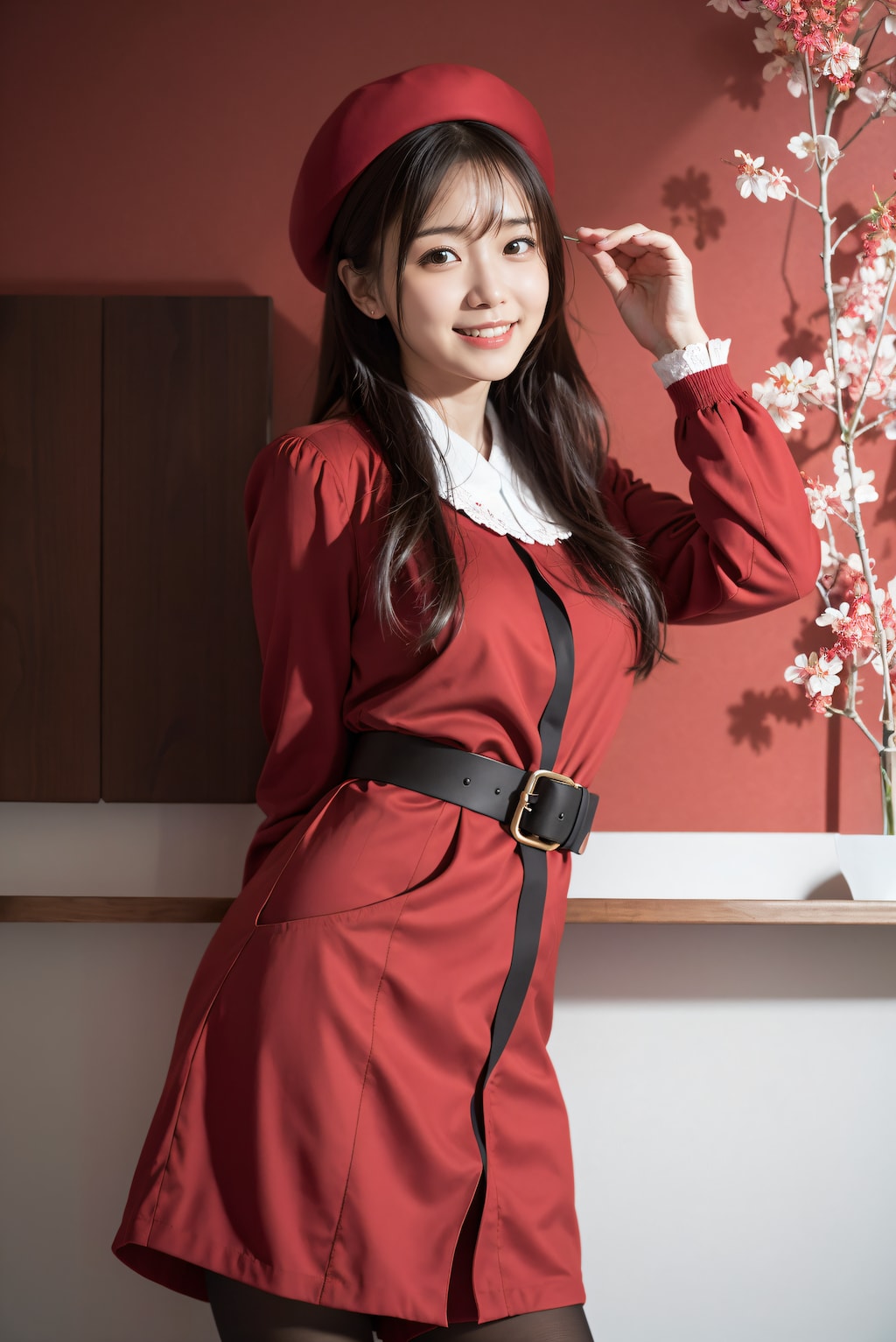 赤い服の芸術家