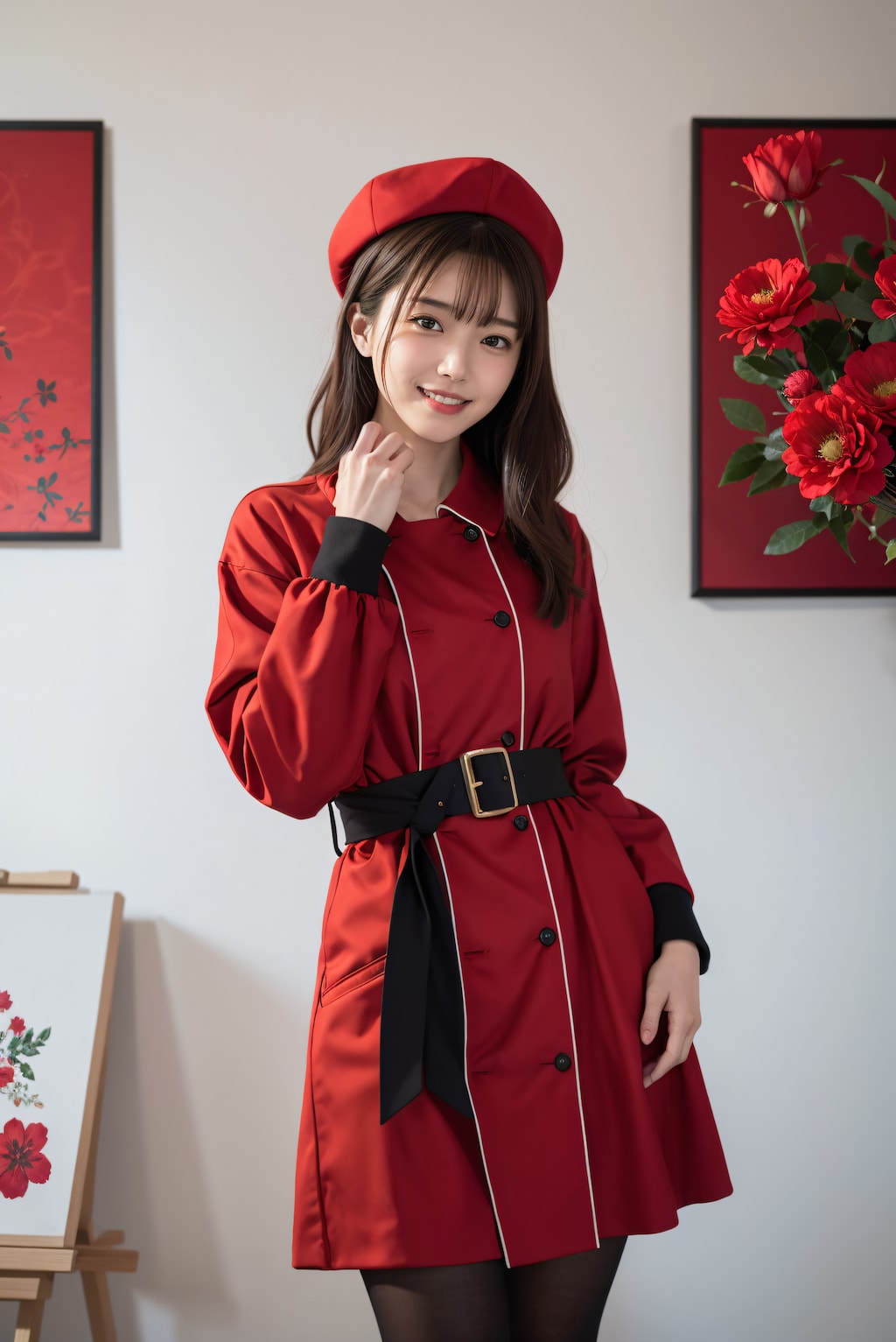 赤い服の芸術家