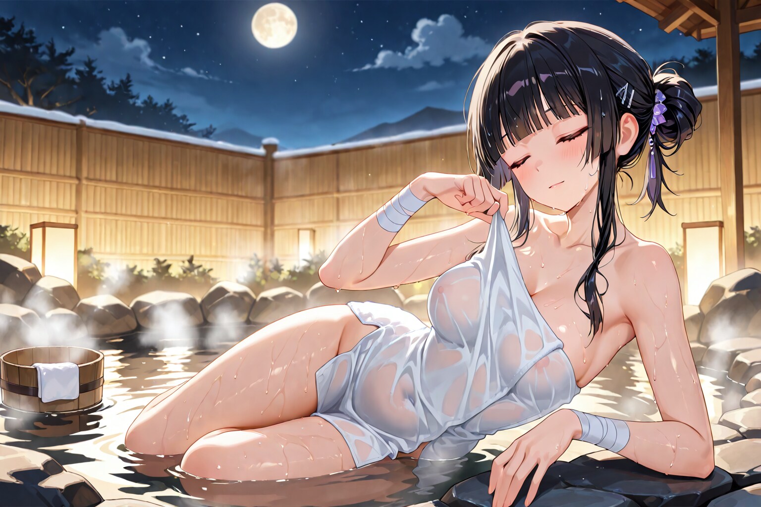 定番の入浴シーン