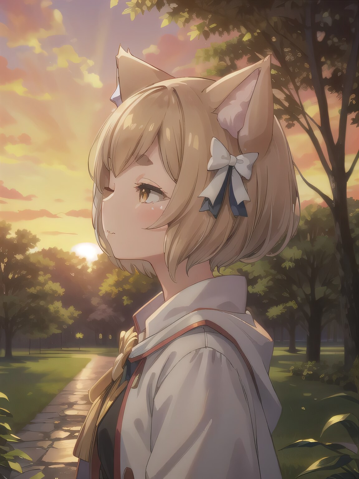 亜麻髪ボブでパーカーの若者 | の人気AIイラスト・グラビア