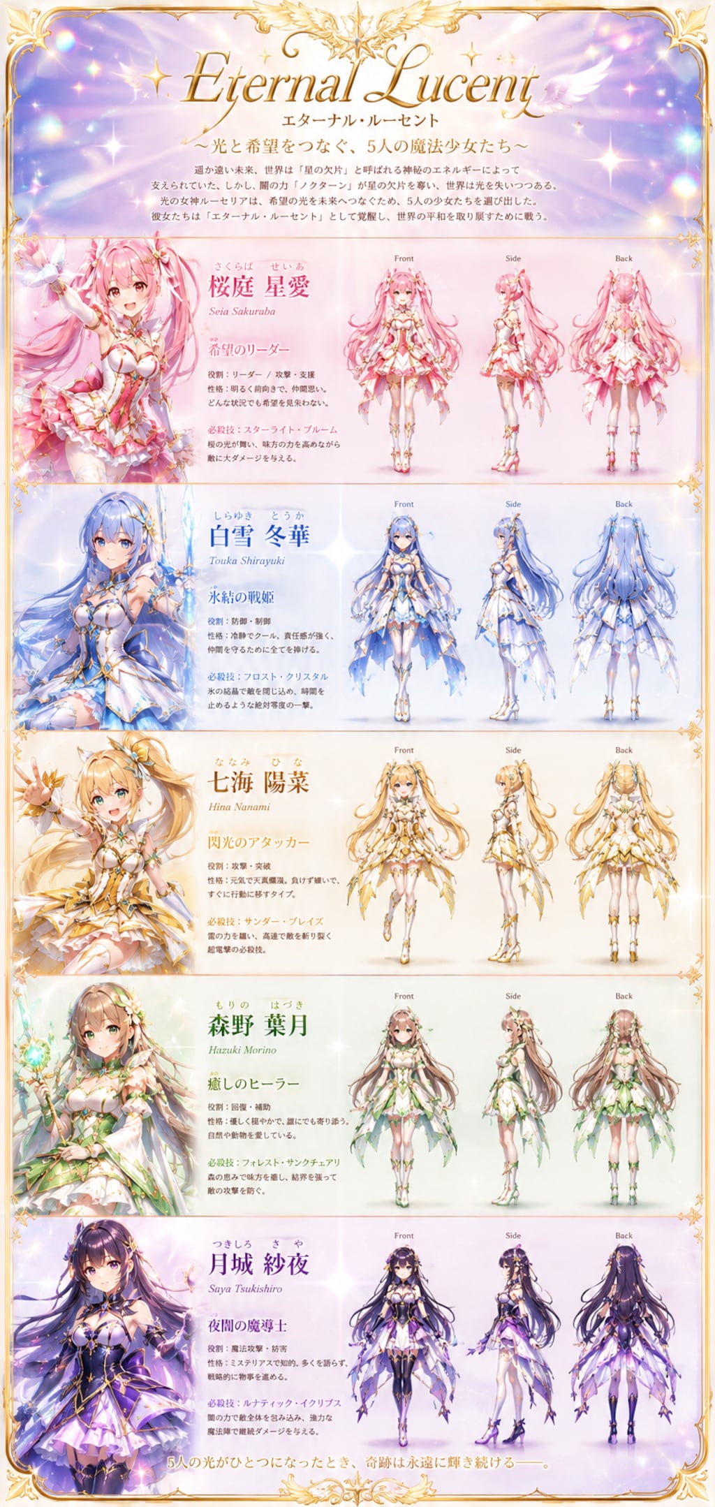 オリジナル魔法少女キャラ