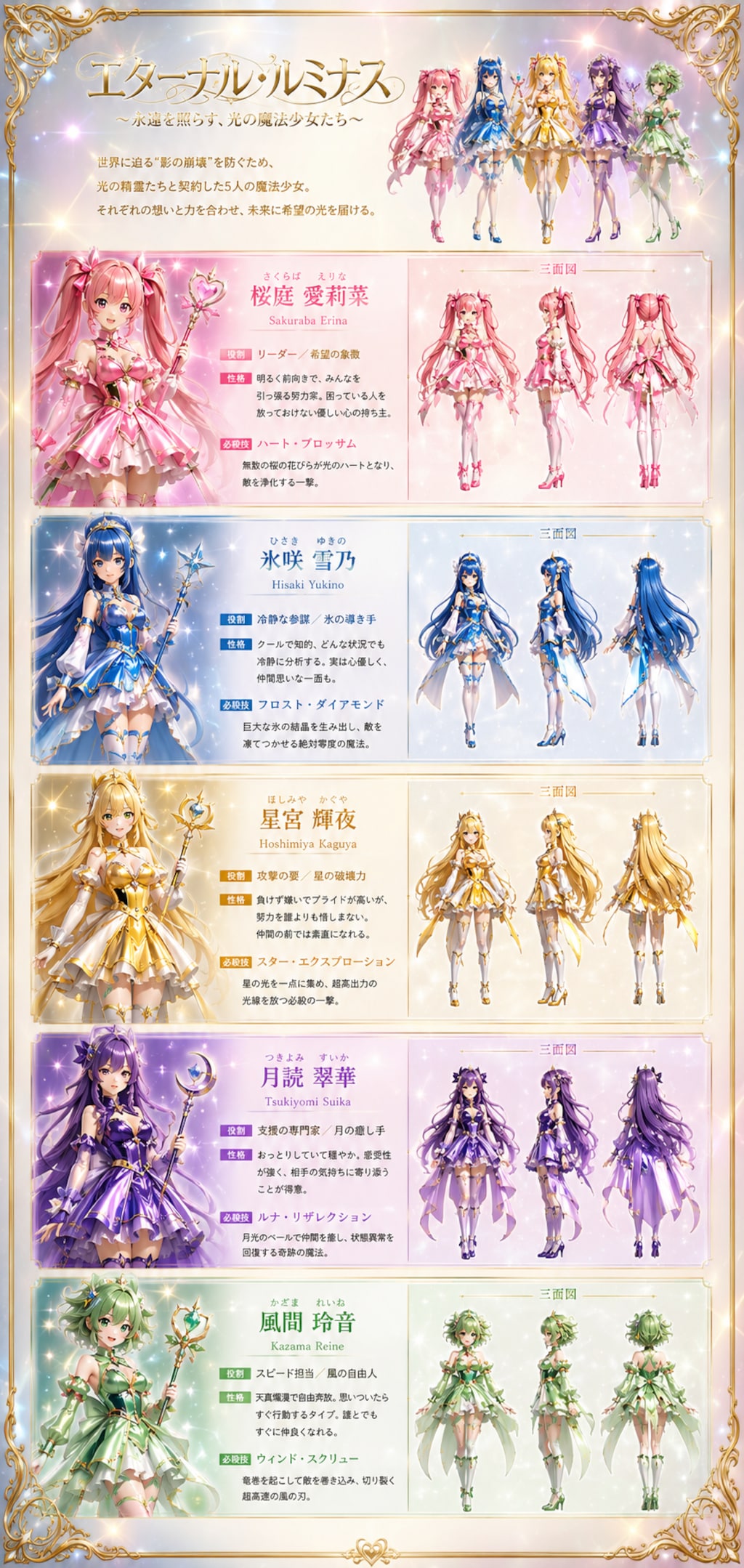 オリジナル魔法少女キャラ