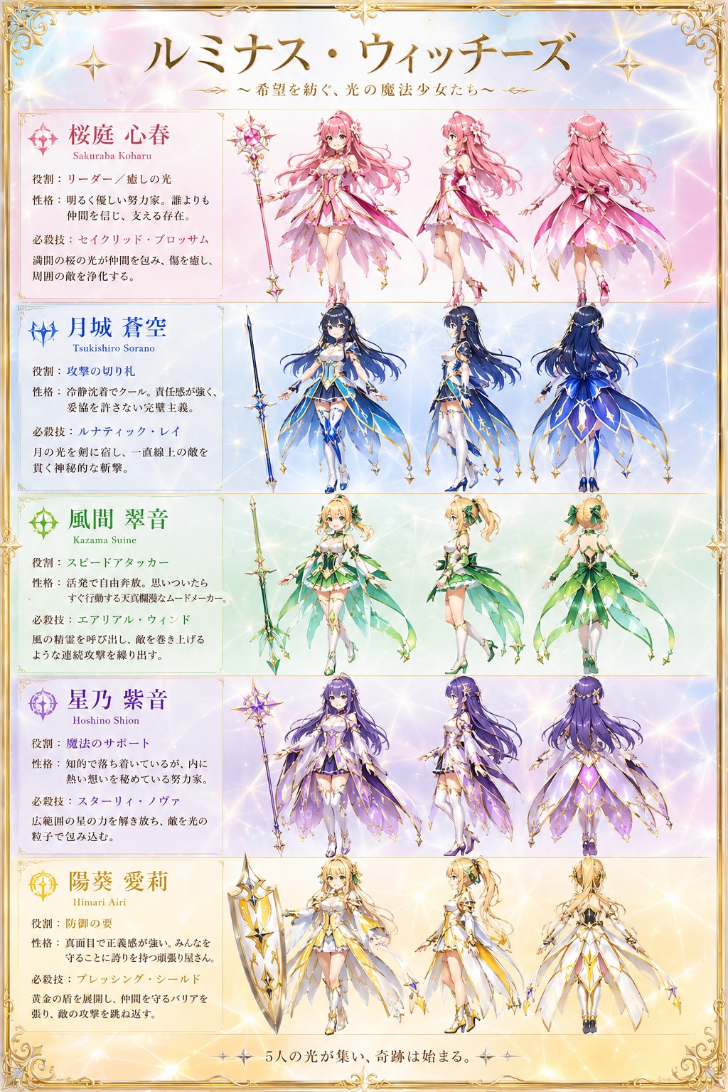 オリジナル魔法少女キャラ
