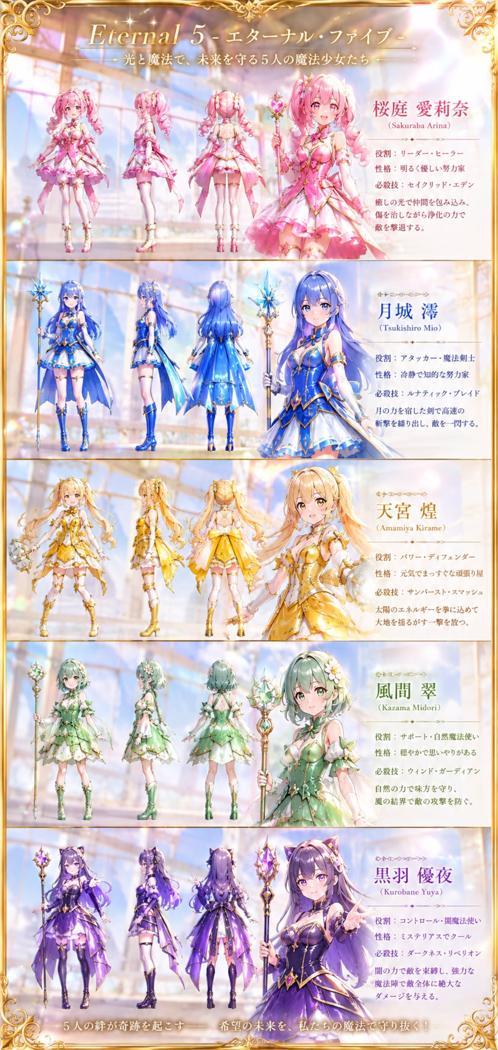 オリジナル魔法少女キャラ
