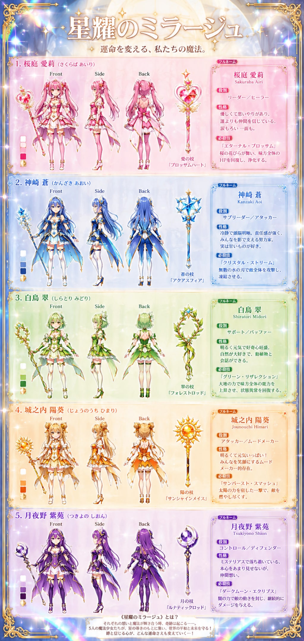 オリジナル魔法少女キャラ