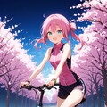 夜桜サイクリング 3枚目