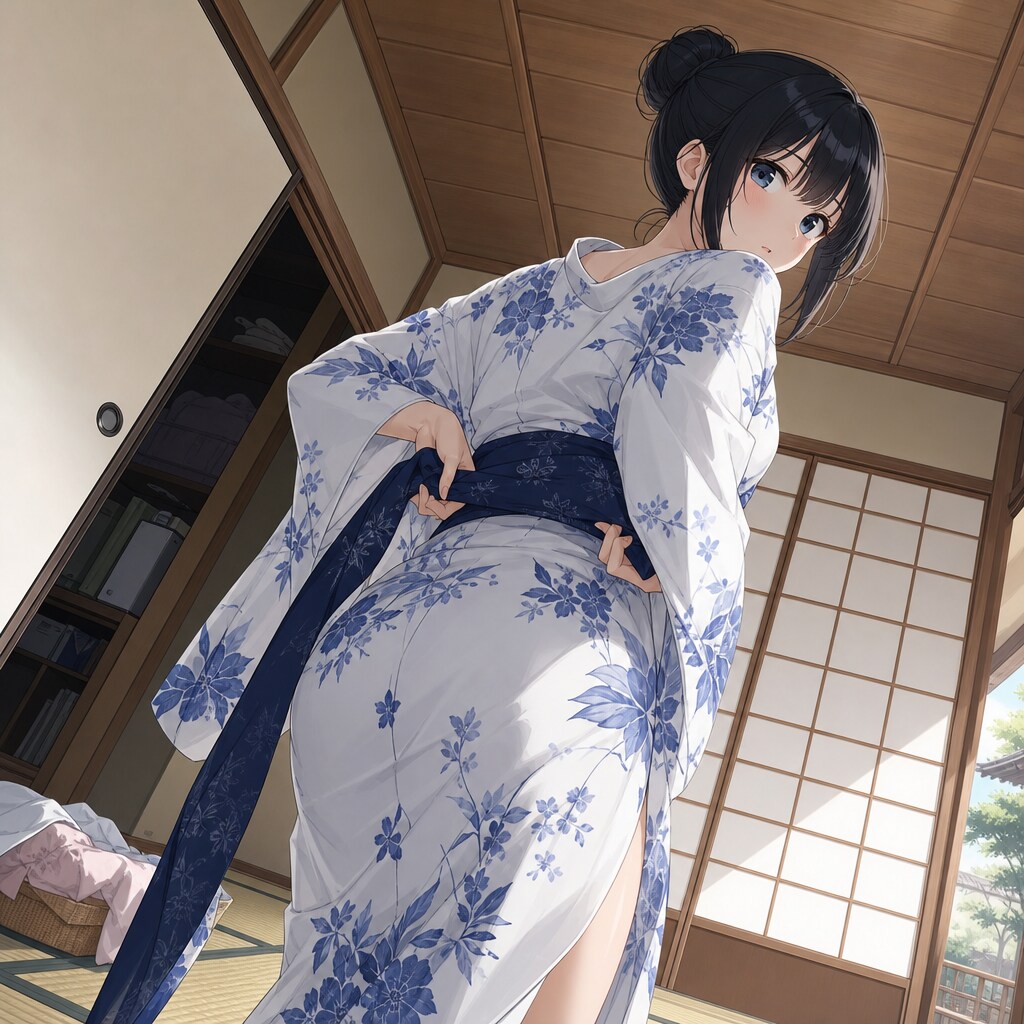 着付け中女子 | の人気AIイラスト・グラビア
