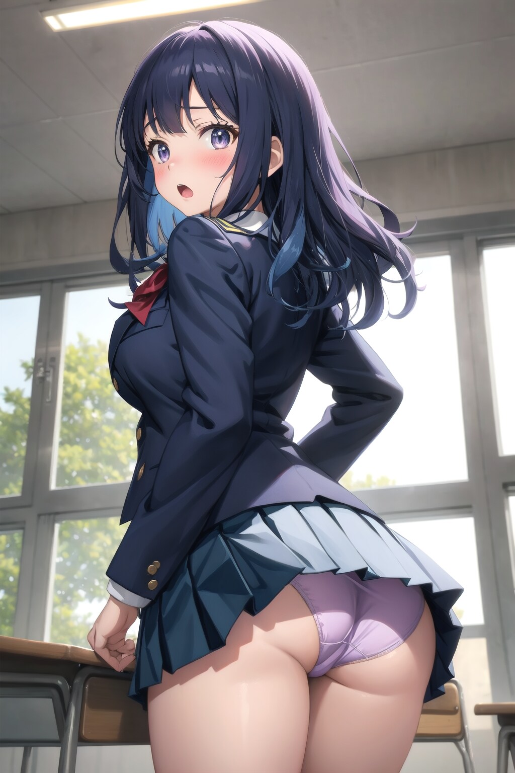 教室内に強い風が吹き込んだ