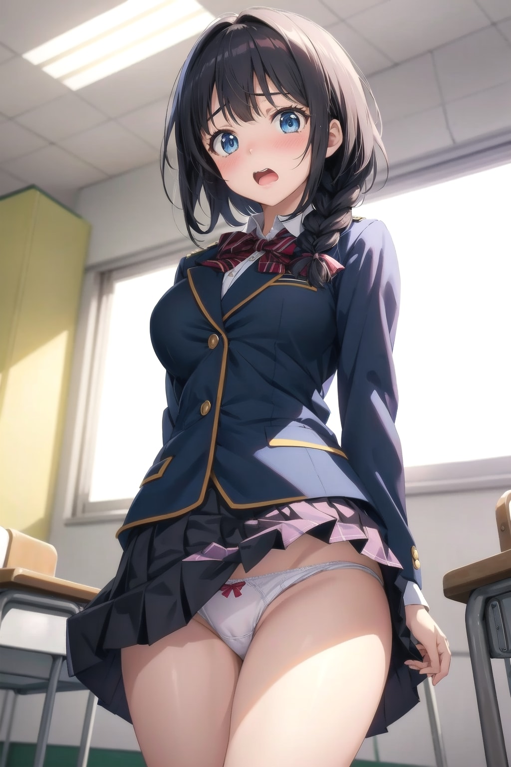 教室内に強い風が吹き込んだ