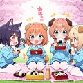 いぬみみようちえんのおはなみ 3枚目