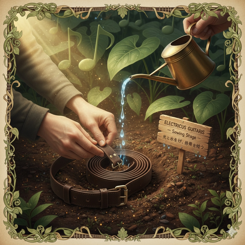 エレキギターの収穫