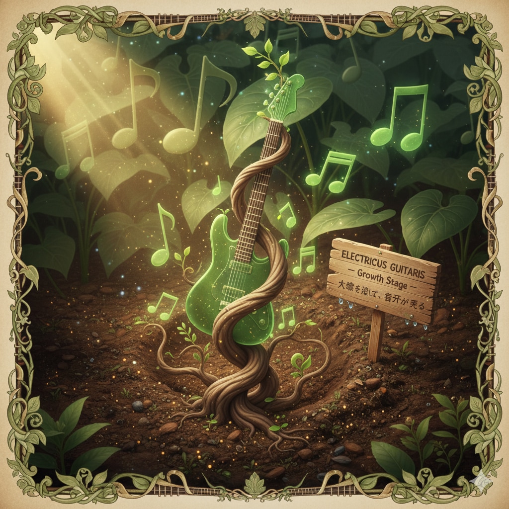 エレキギターの収穫