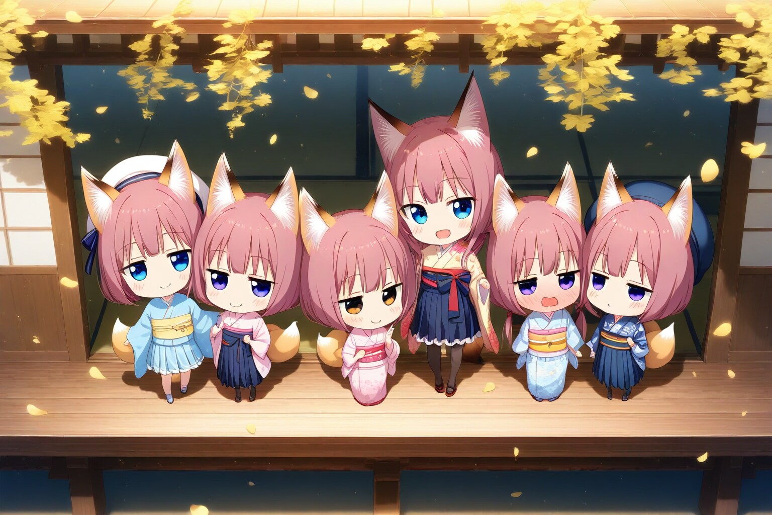 縁側でくつろぐ ちびちゃん。 | の人気AIイラスト・グラビア