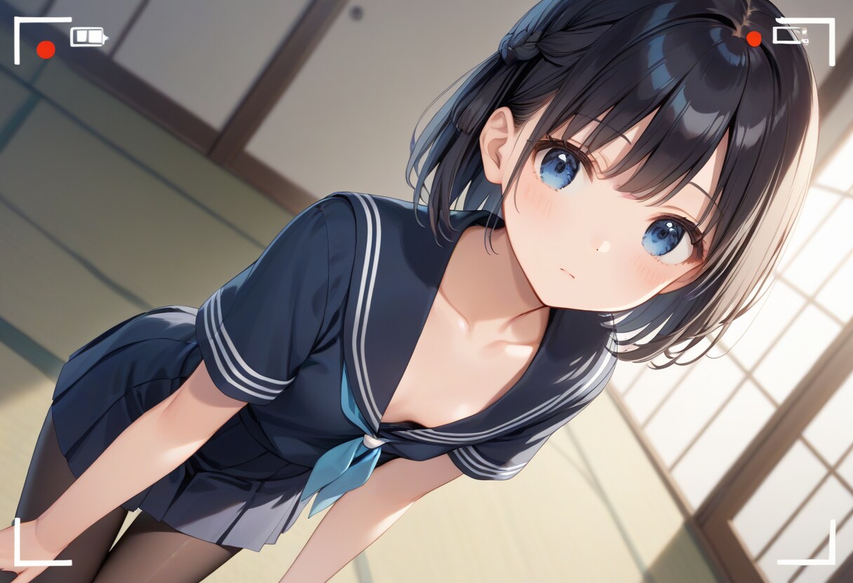 セーラー服の少女(和室)(R-15)
