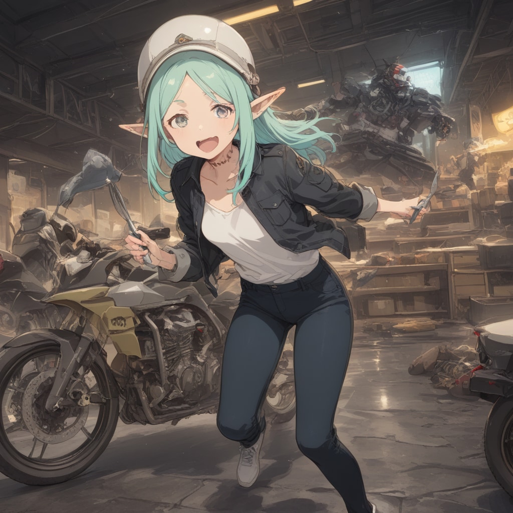 メタルギアごっこをしてるエルフ