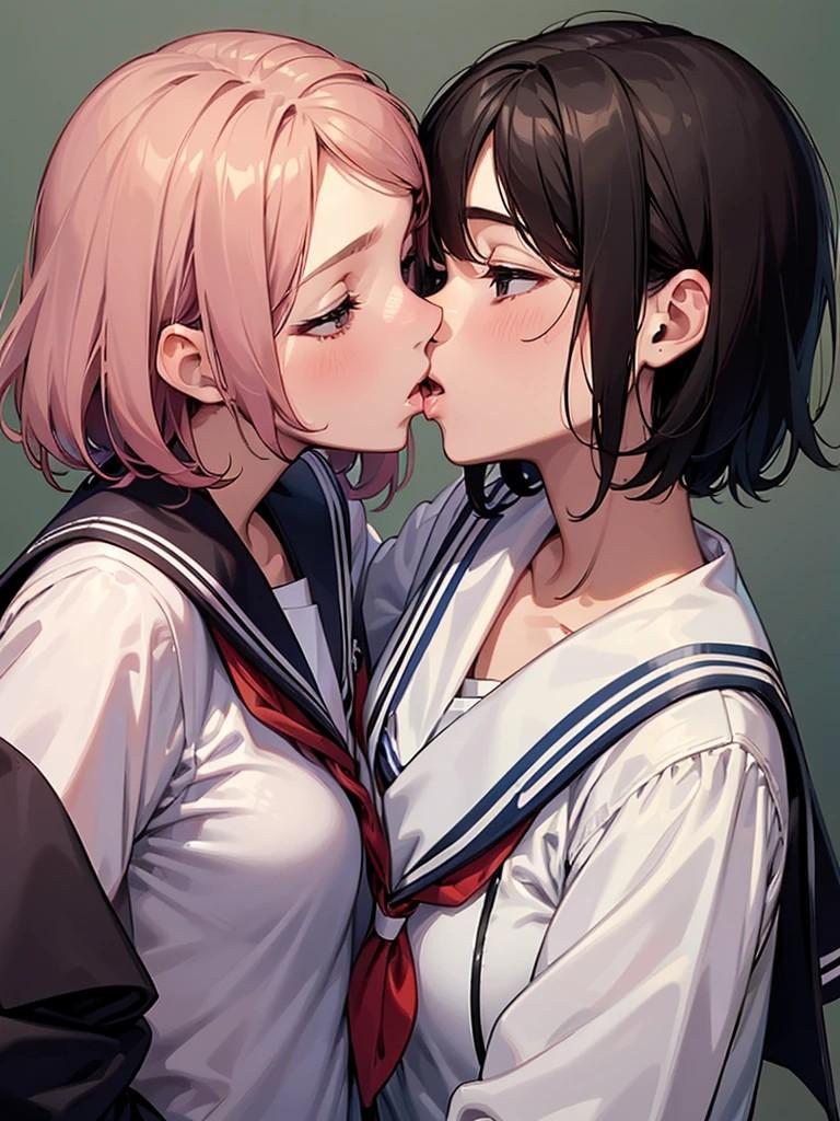 百合女子高生