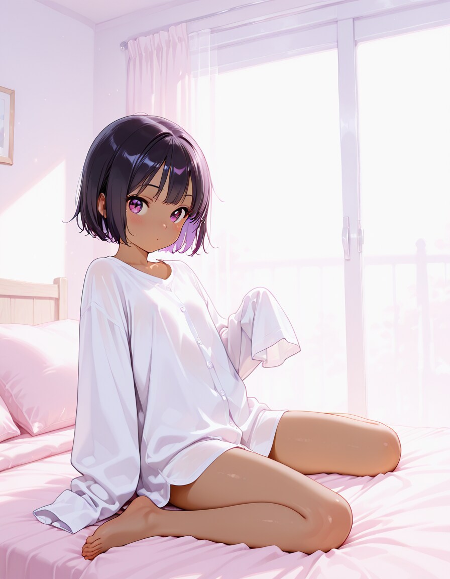 急なお泊りの朝