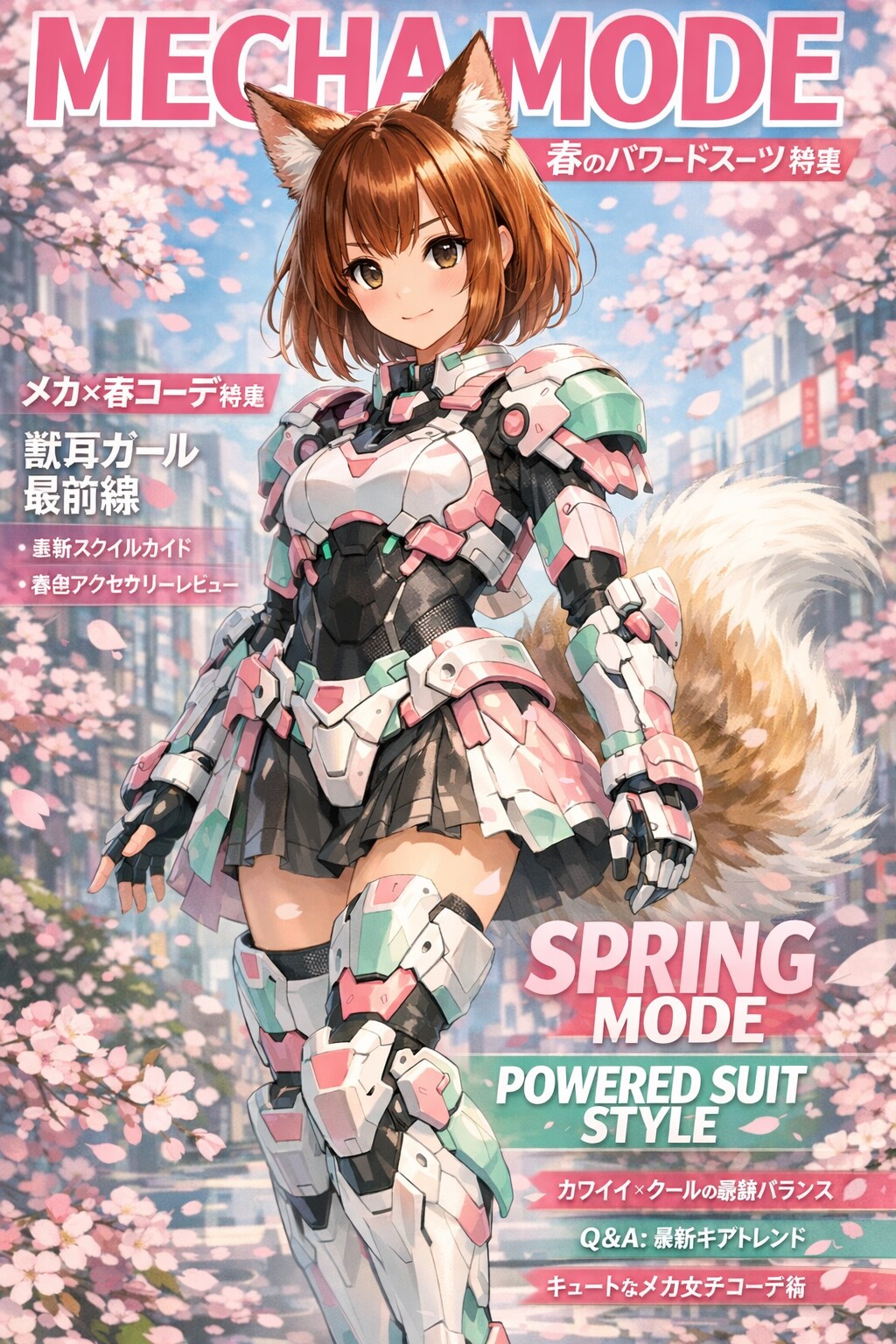 パワードスーツの春コーデ