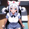 白猫ナースちゃん 2枚目