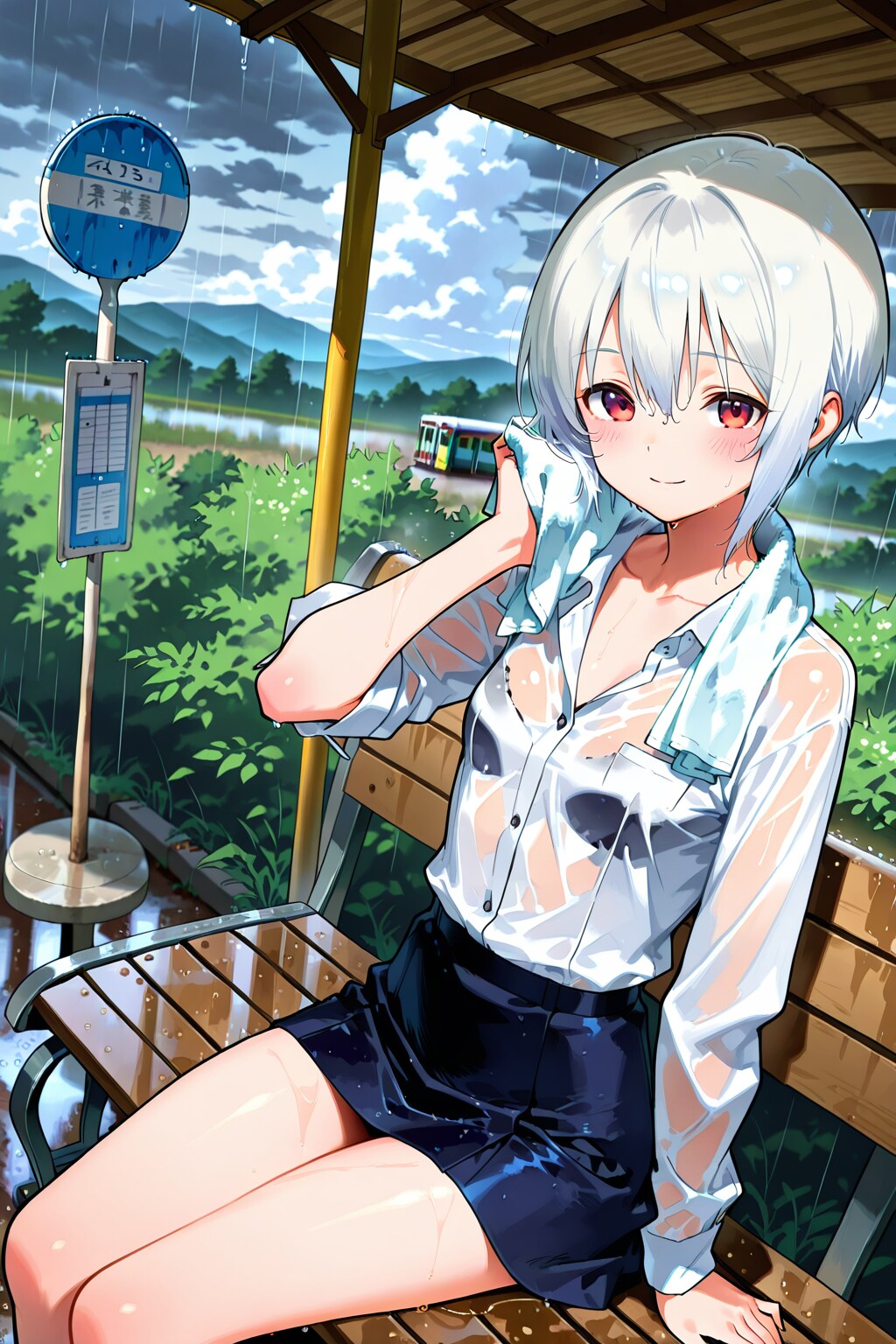 結構濡れちゃったな〜