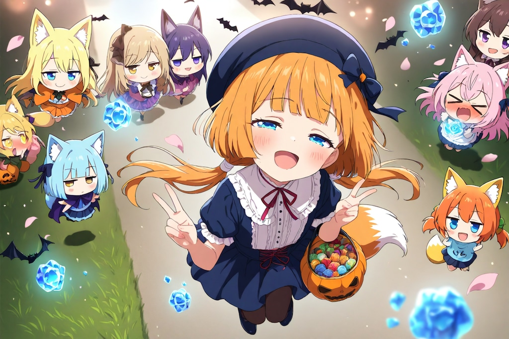 ピンク髪のちびちゃんの、〖氷魔法〗発動・・・！。