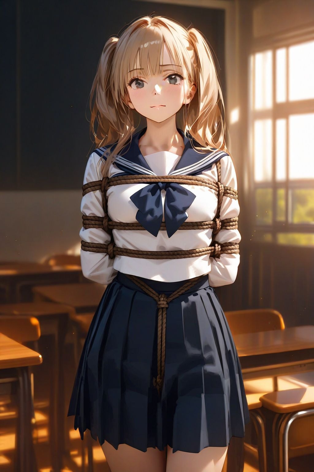 放課後緊縛倶楽部　01 | の人気AIイラスト・グラビア