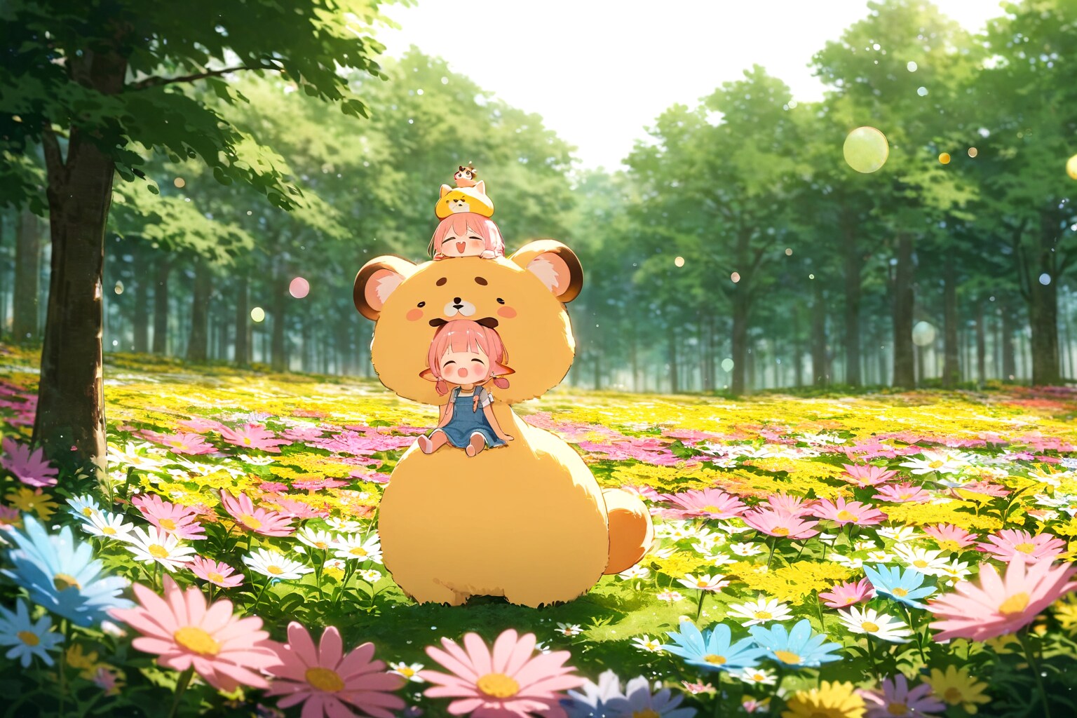 可愛い獣と少女と | の人気AIイラスト・グラビア