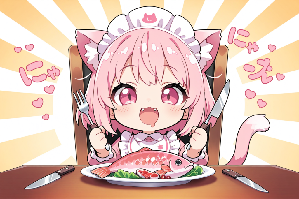 お～さぁ～かぁ～にゃぁぁぁ～♡