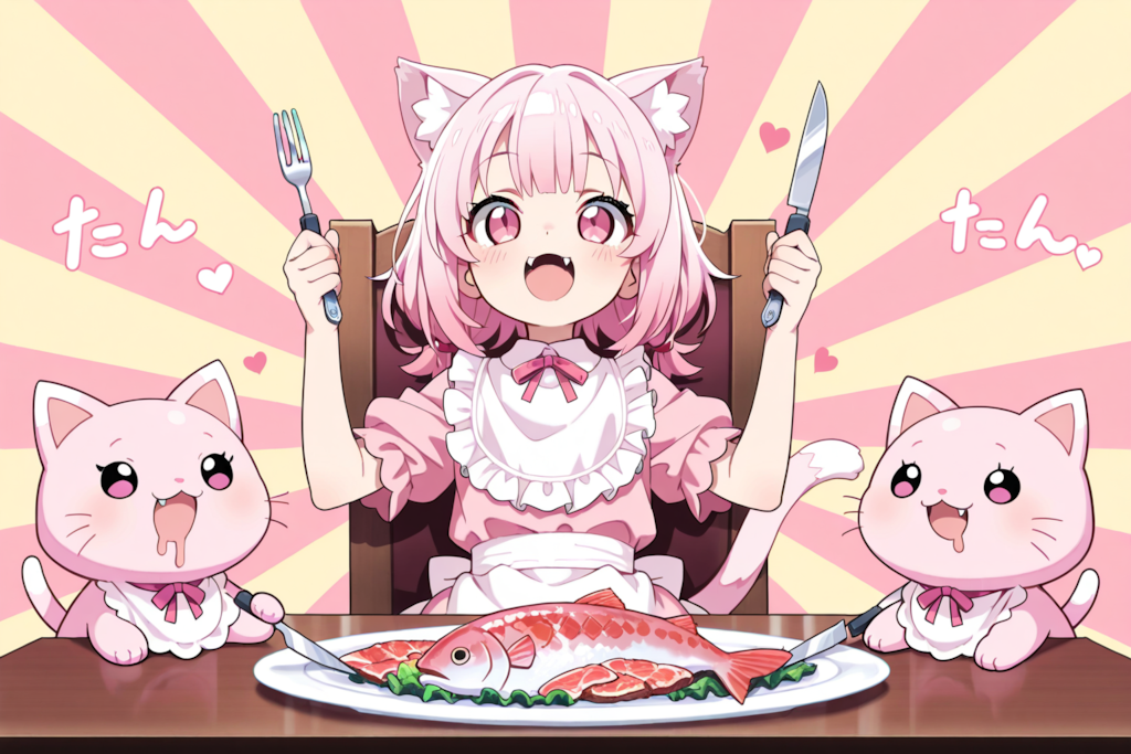 お～さぁ～かぁ～にゃぁぁぁ～♡