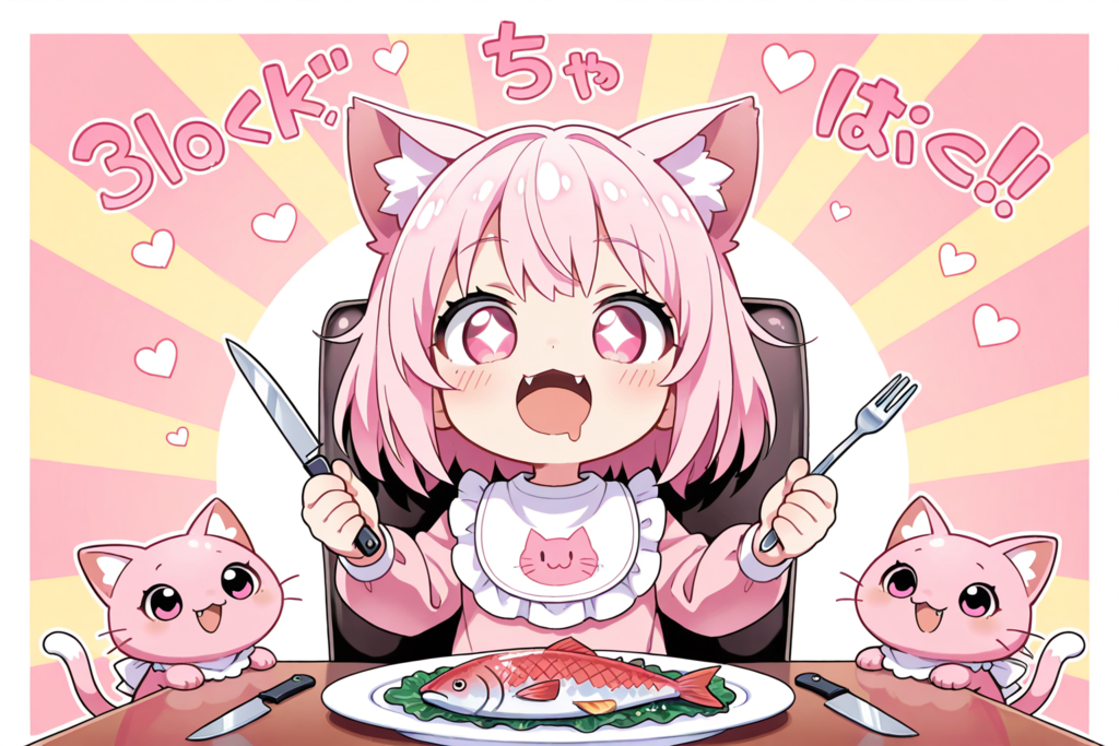 お～さぁ～かぁ～にゃぁぁぁ～♡