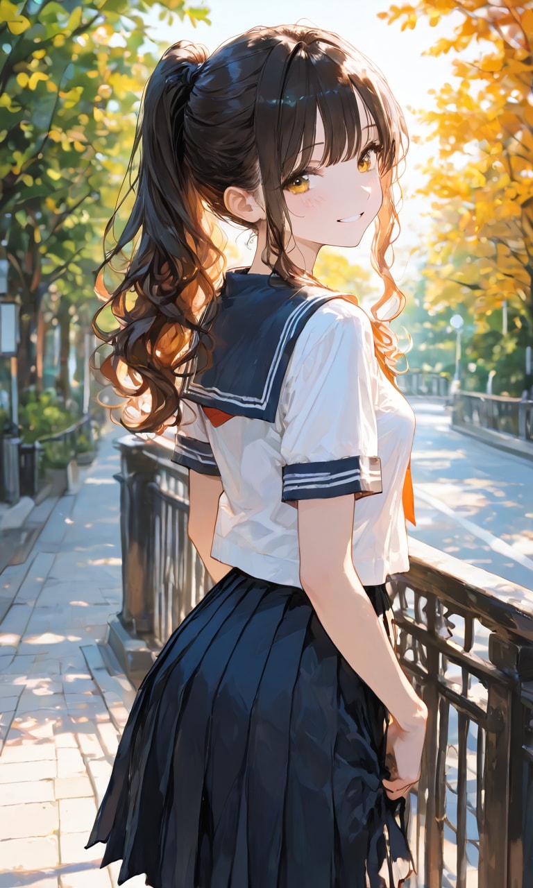 夕焼けのポニーテール2 | の人気AIイラスト・グラビア