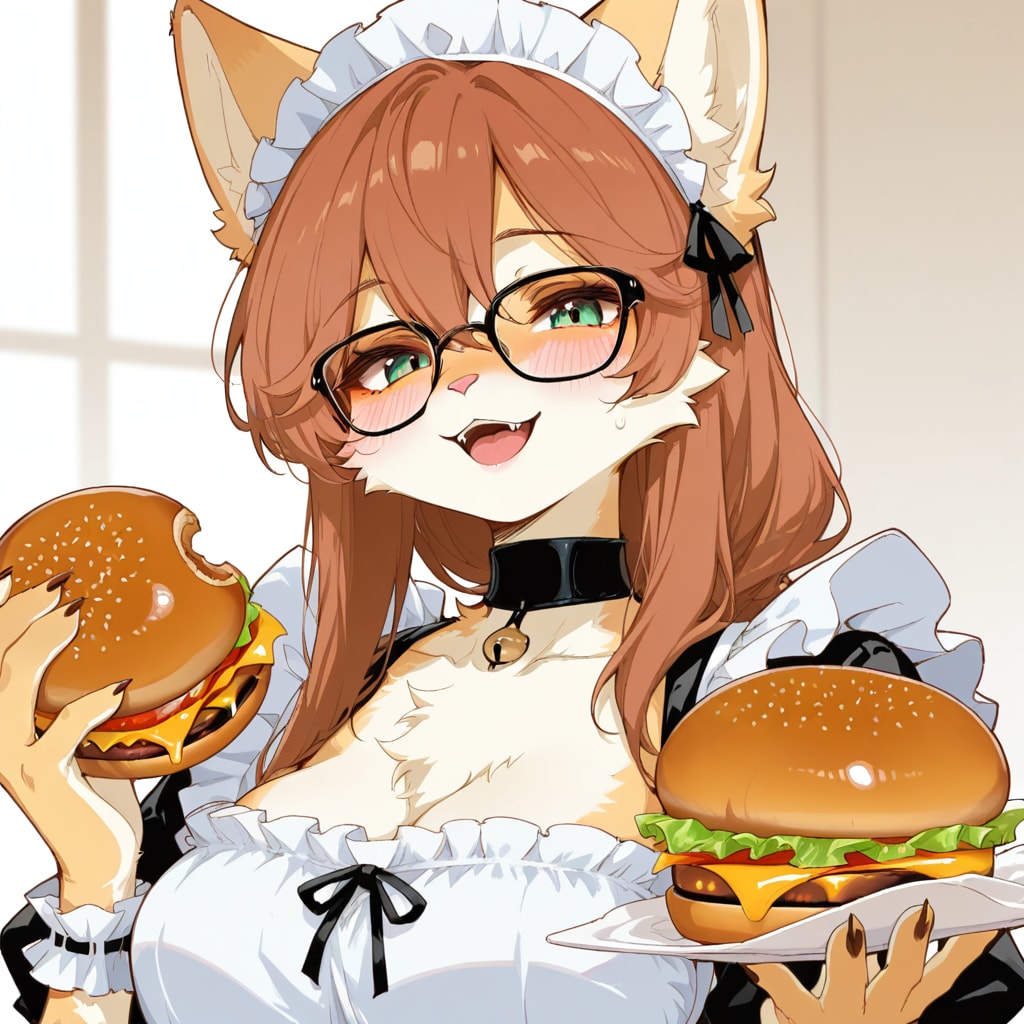 ねこメイドさんの昼食