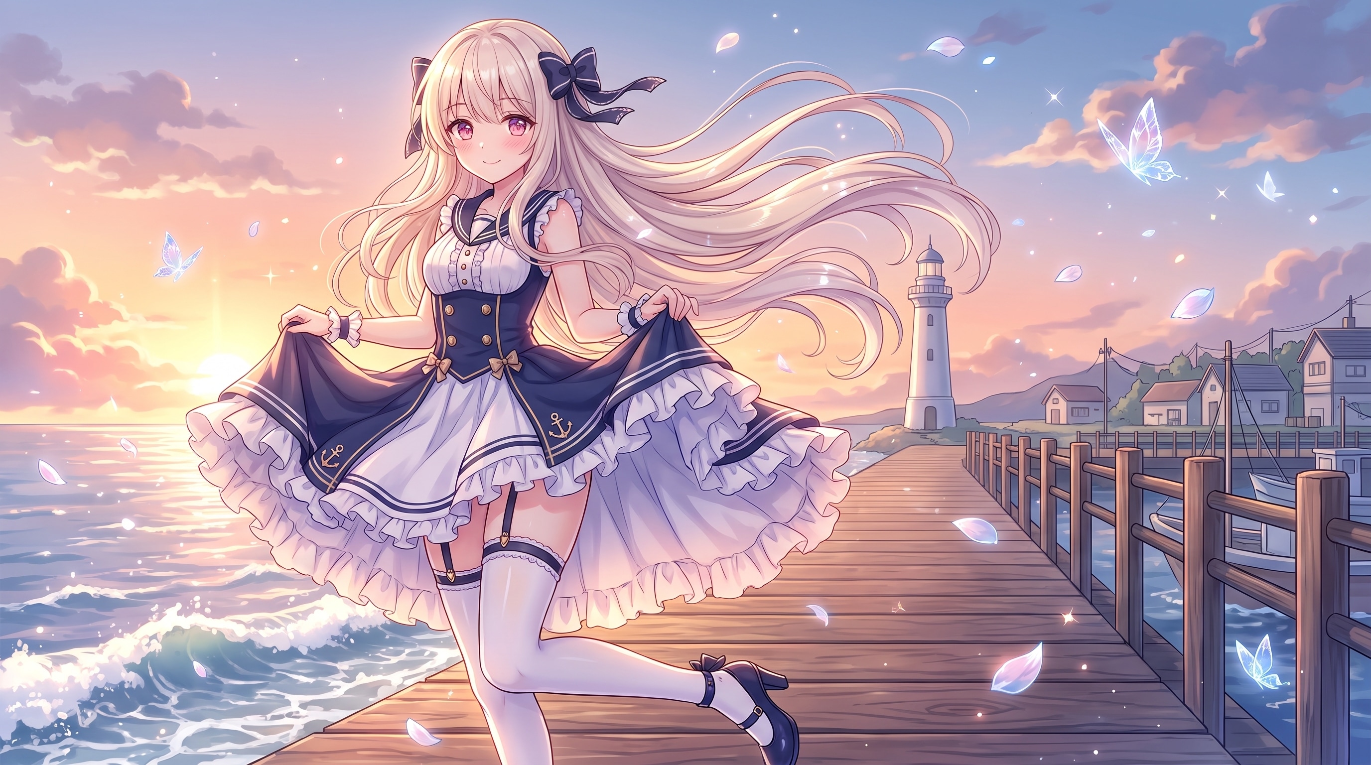 夕照碧海の錨姫 | の人気AIイラスト・グラビア