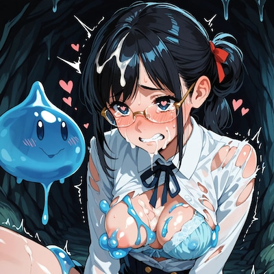 黒髪女教師_スライム姦