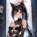 メガネの黒猫さん 4枚目