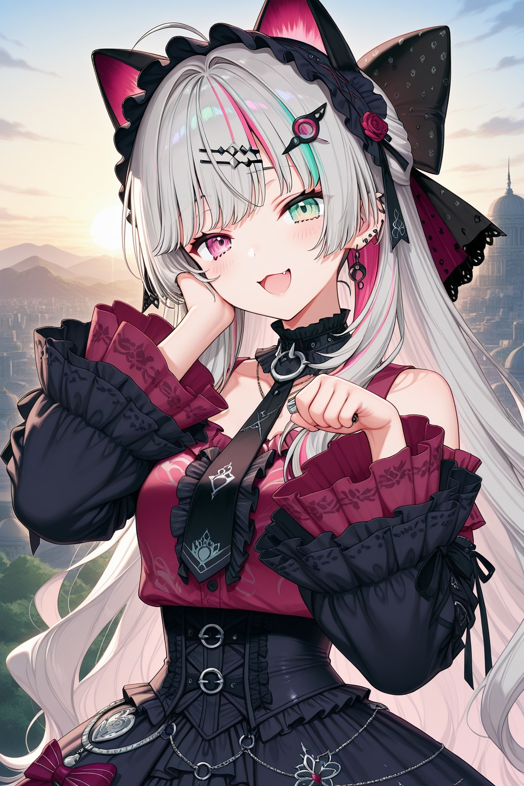 石神のぞみ　ゴスロリコスプレ | の人気AIイラスト・グラビア