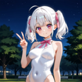 白い魔法少女 2枚目