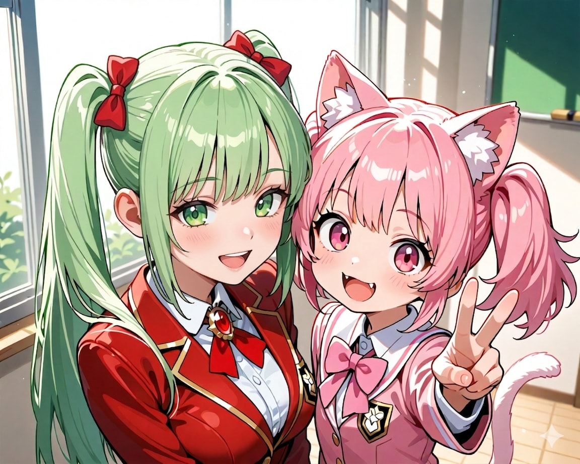 あおいちゃんとねこちゃん！！ | の人気AIイラスト・グラビア