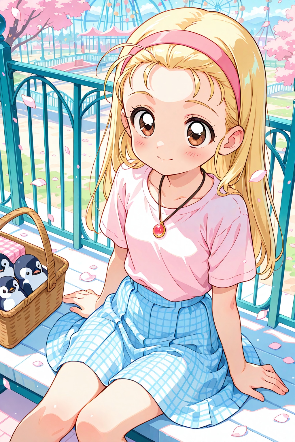 ミニペンギンと芽生ちゃん