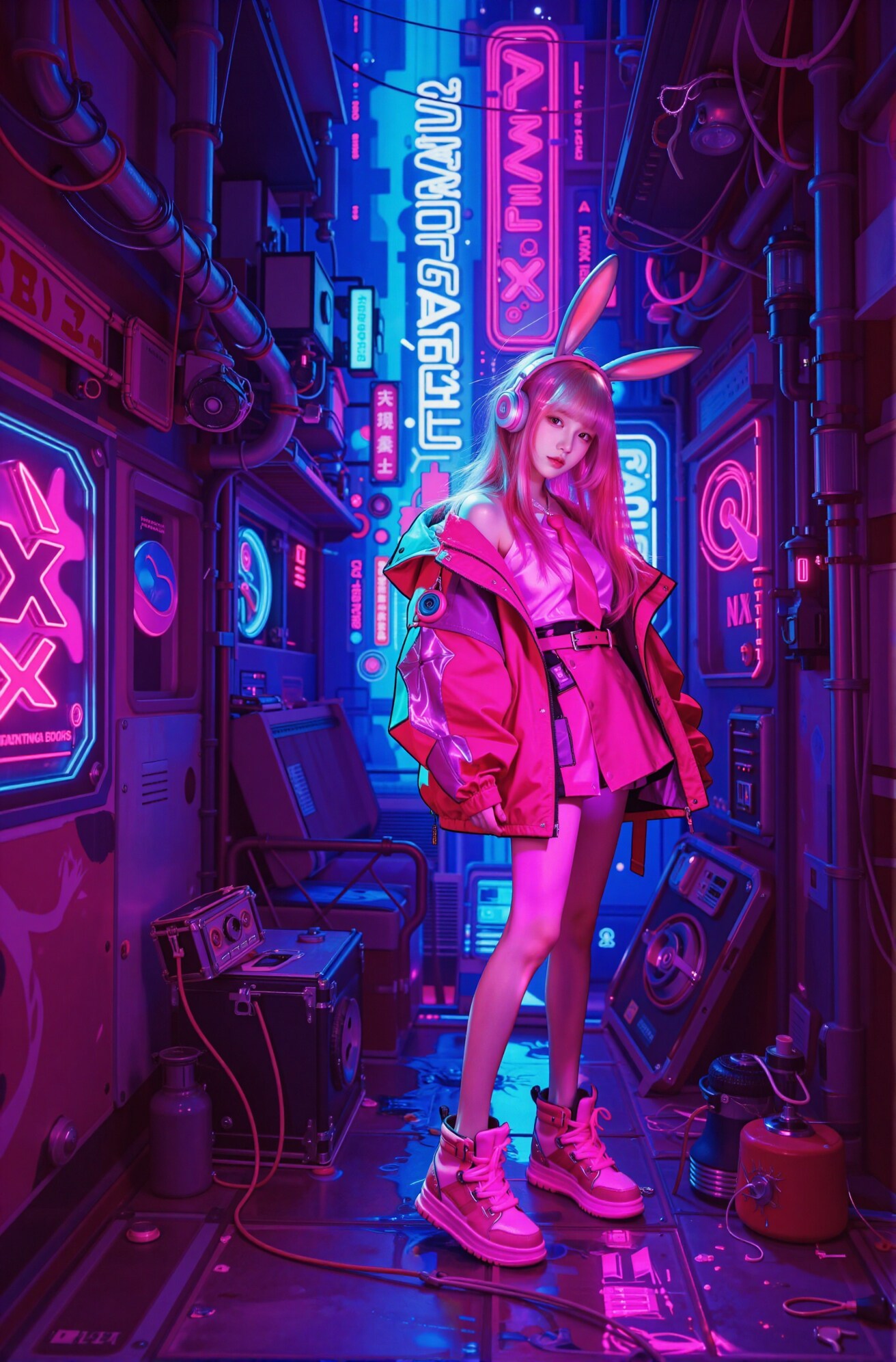 pink bunny