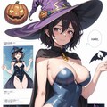 ”ハイレグ魔女の国”のハロウィンイベント観光案内ポスター 2枚目