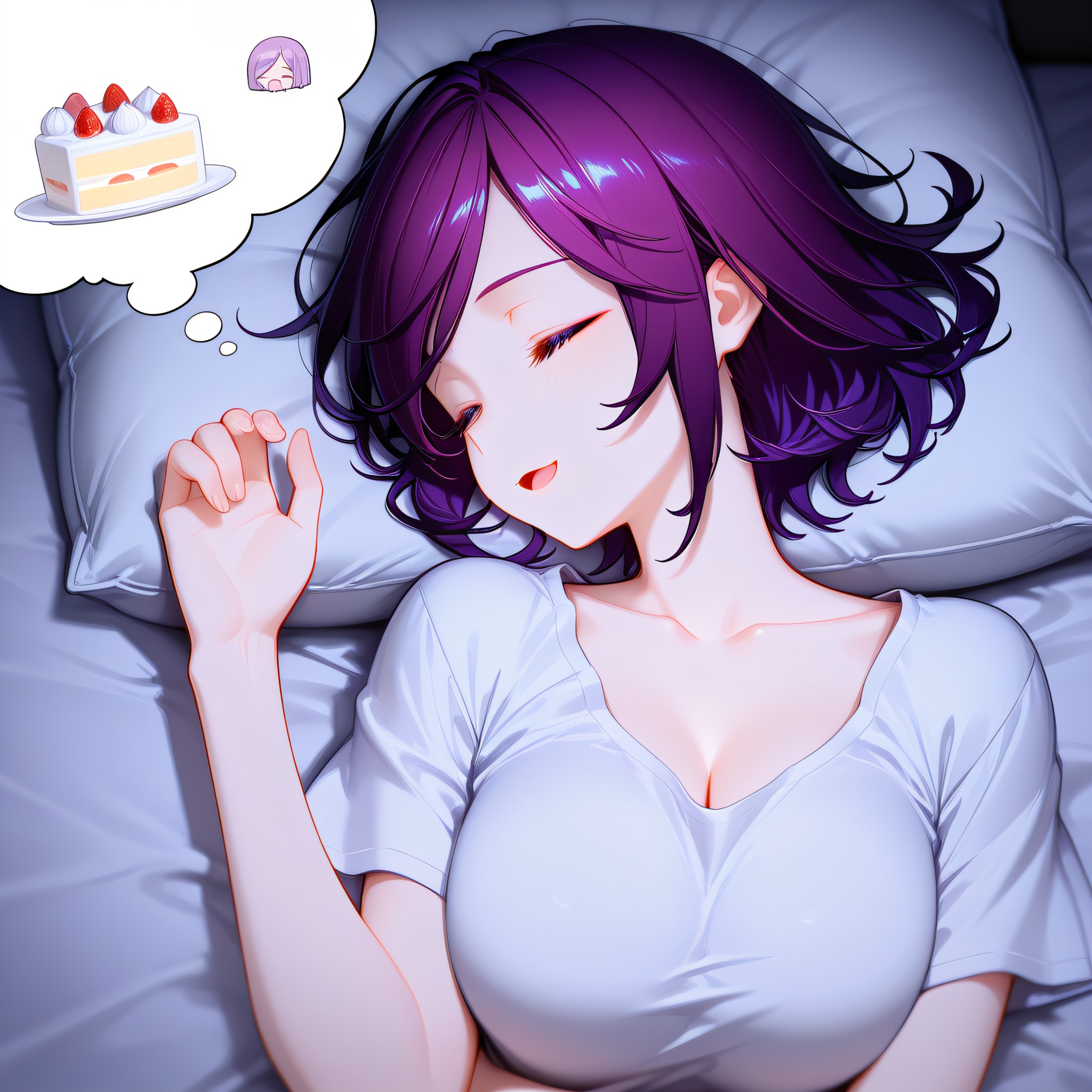 おやすみなさい（挨拶メイドの芽衣ちゃん） | の人気AIイラスト・グラビア