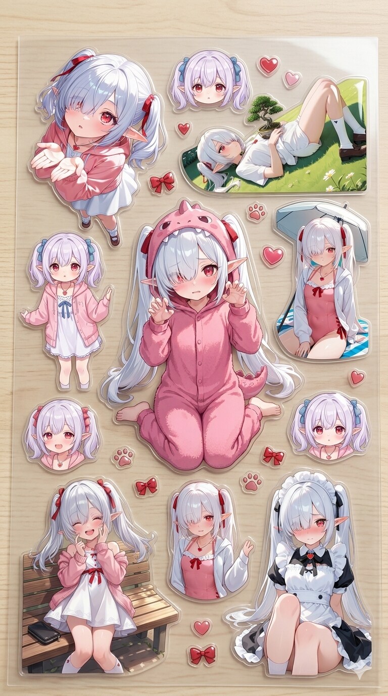 シロネさんをシール化